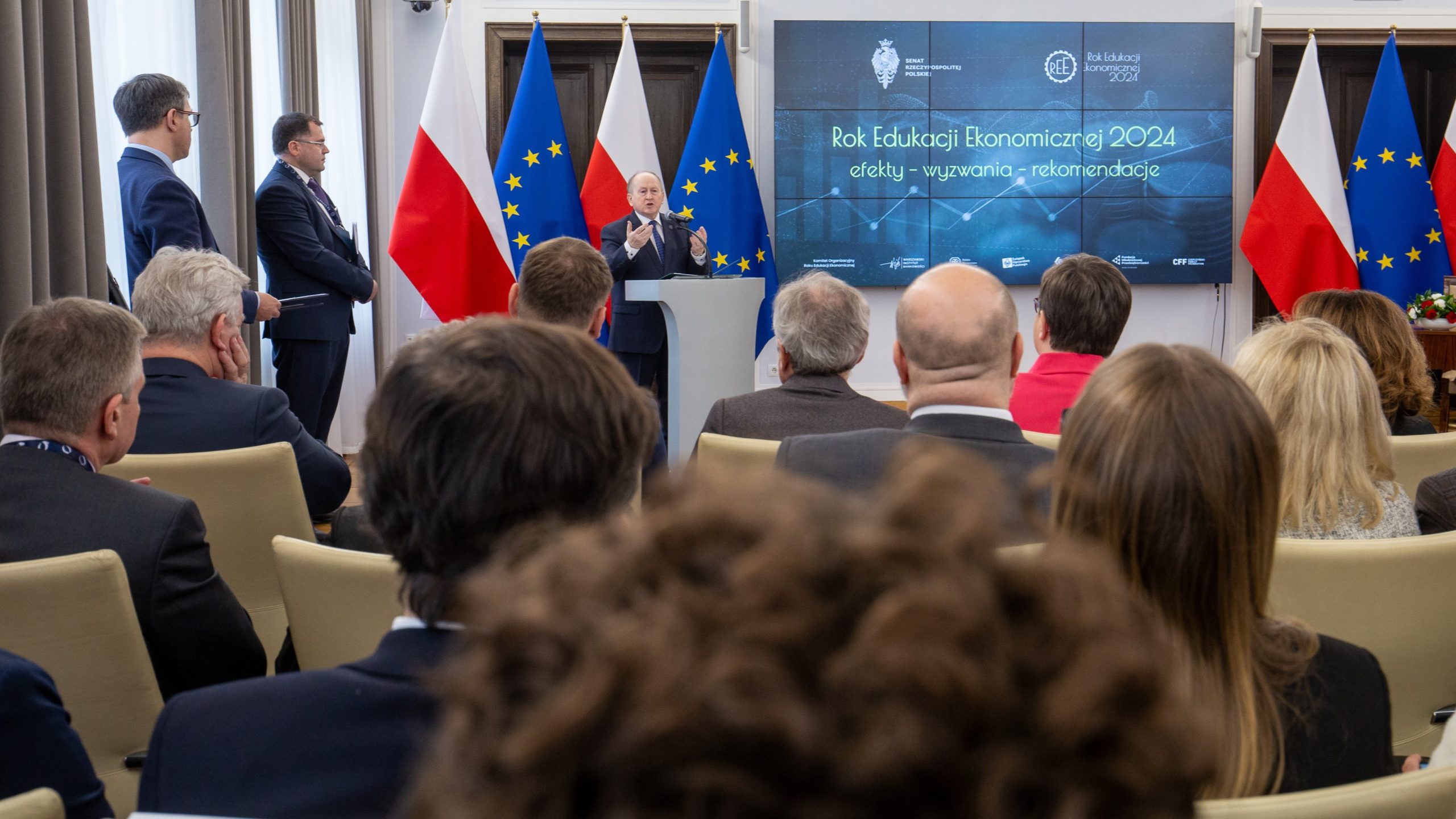 Konferencja „Rok Edukacji Ekonomicznej 2024: efekty – wyzwania – rekomendacje” - 14 stycznia 2025 r., Warszawa, Senat RP - Krzysztof Pietraszkiewicz, przewodniczący Komitetu Honorowego Roku Edukacji Ekonomicznej