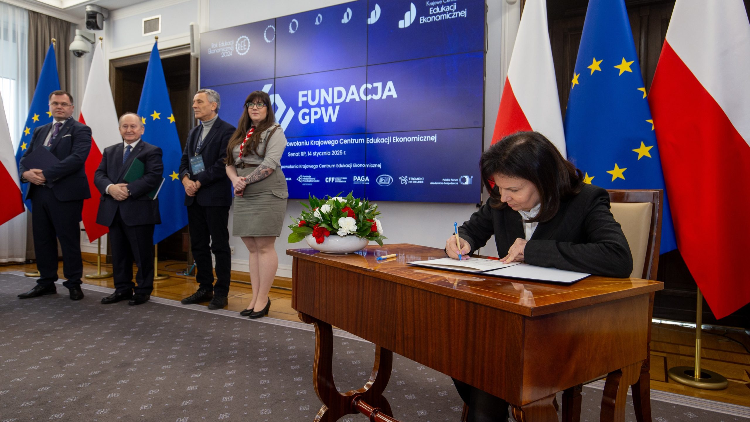 Konferencja „Rok Edukacji Ekonomicznej 2024: efekty – wyzwania – rekomendacje” - 14 stycznia 2025 r., Warszawa, Senat RP - Alina Bączar, Prezes Zarządu, Fundacja GPW