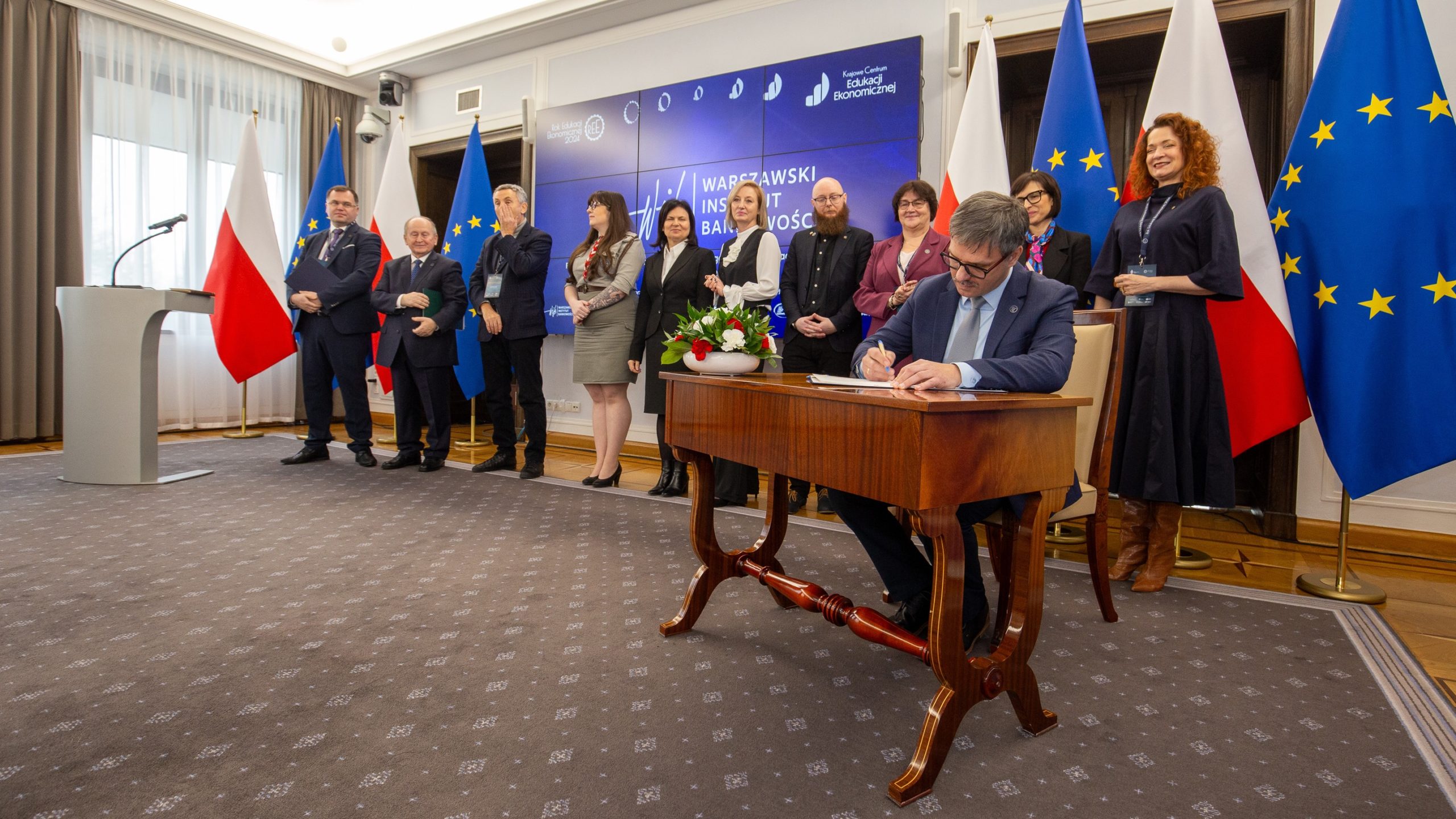 Konferencja „Rok Edukacji Ekonomicznej 2024: efekty – wyzwania – rekomendacje” - 14 stycznia 2025 r., Warszawa, Senat RP - Waldemar Zbytek, przewodniczący Komitetu Organizacyjnego Roku Edukacji Ekonomicznej, Prezes Zarządu, Fundacja Warszawski Instytut Bankowości