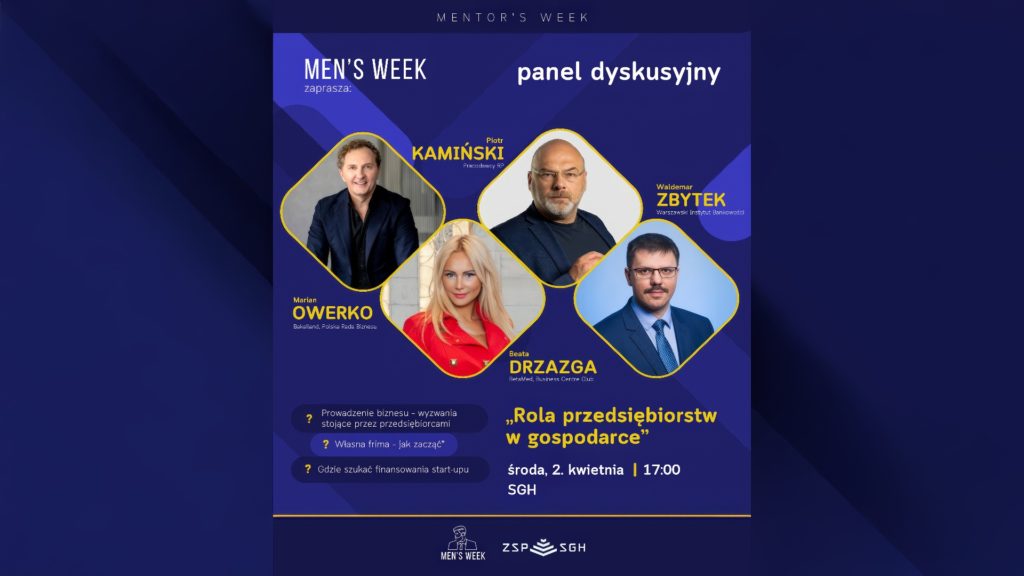 Edukacja, biznes i zdrowie psychiczne w centrum uwagi Men's Week 2025 na SGH