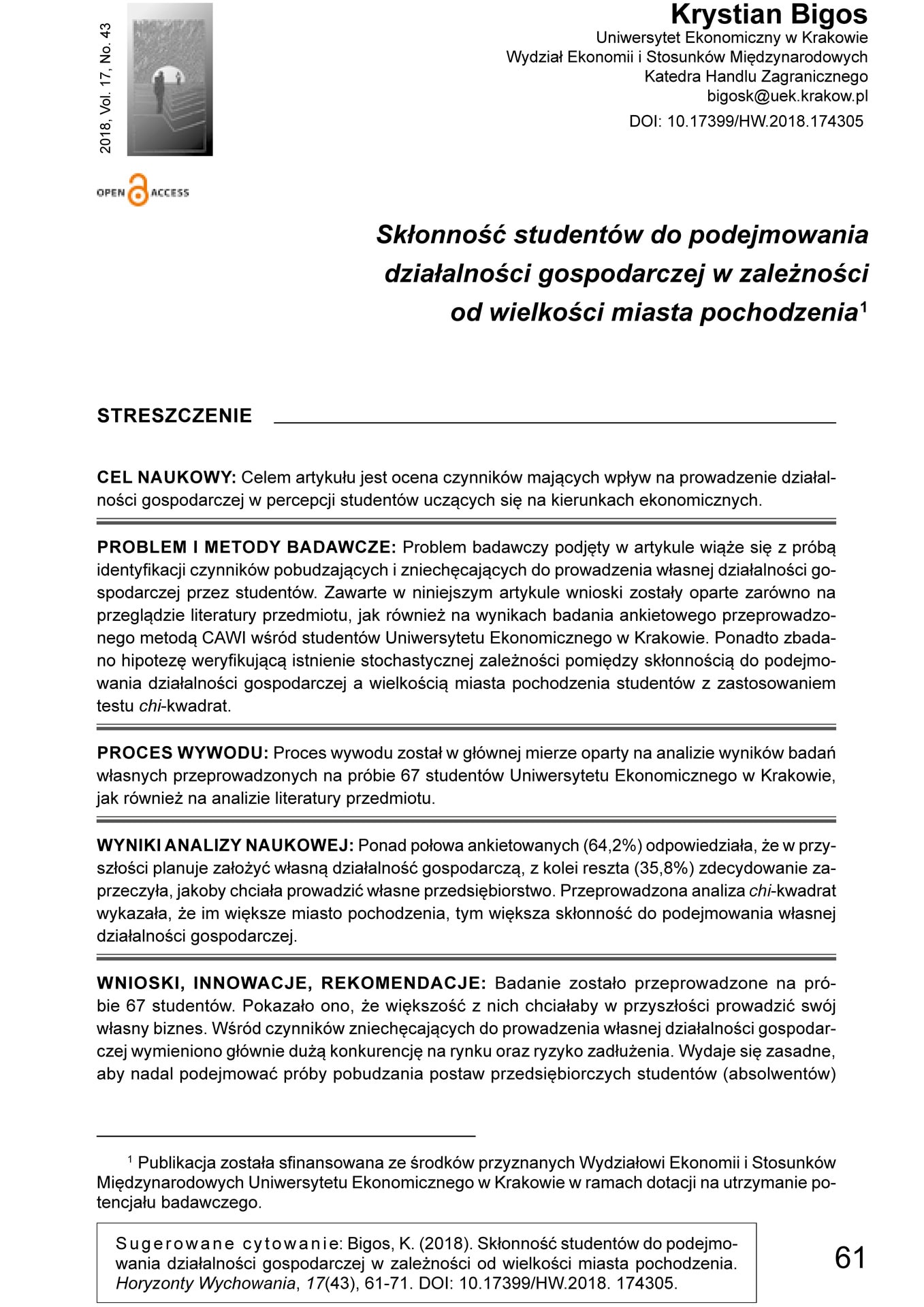 Studentów i wykład z ekonomii na uczelni w Krakowie.