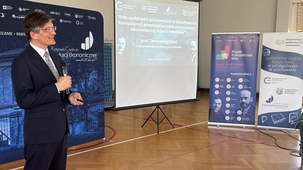 Dzień Edukacji Ekonomicznej w Wadowicach – uroczyste zakończenie obchodów 125-lecia spółdzielczości uczniowskiej